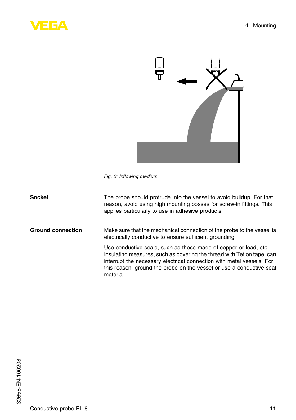 VEGA EL 8 Conductive probe User Manual | Page 11 / 24