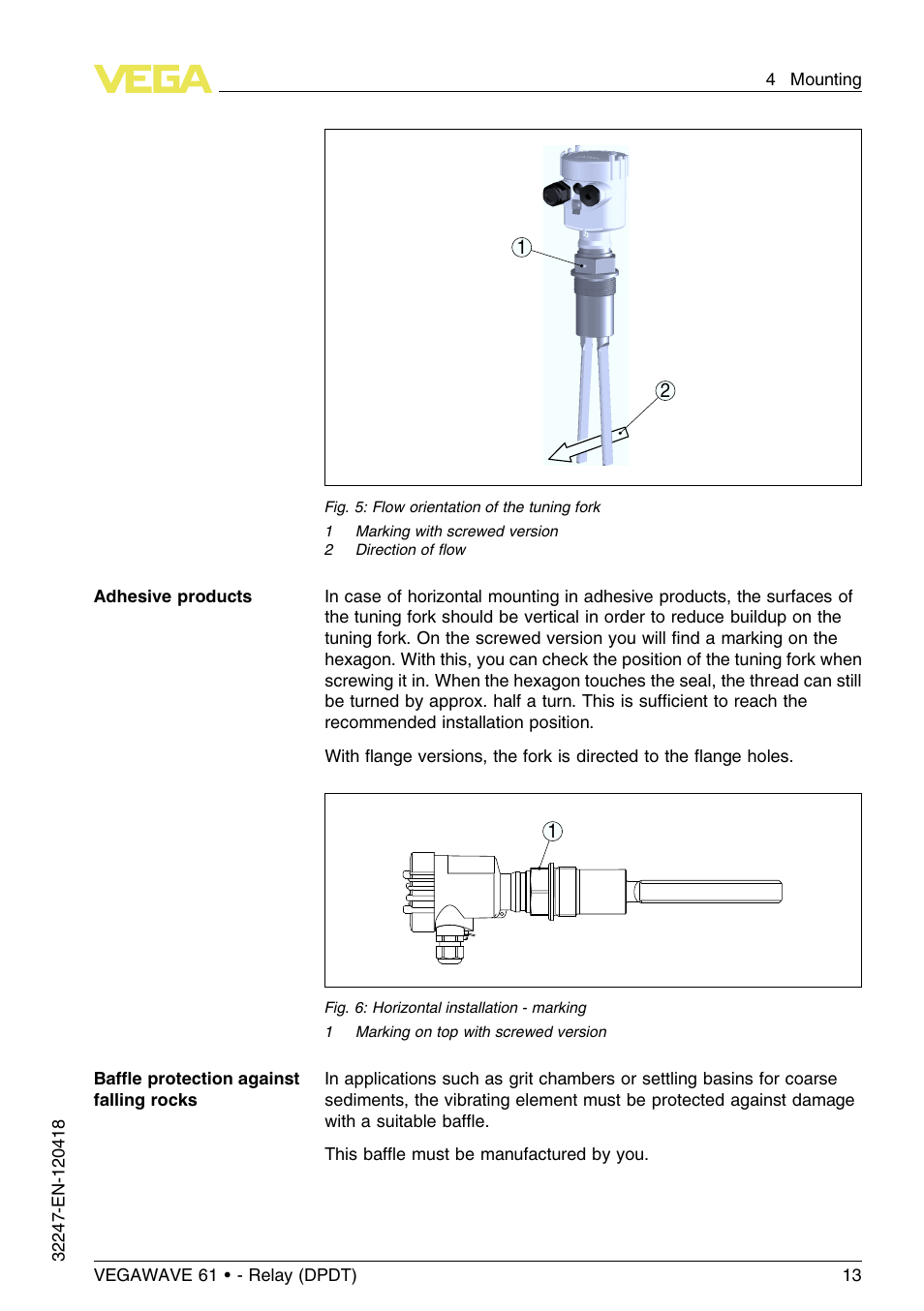 VEGA VEGAWAVE 61 - Relay (DPDT) User Manual | Page 13 / 36