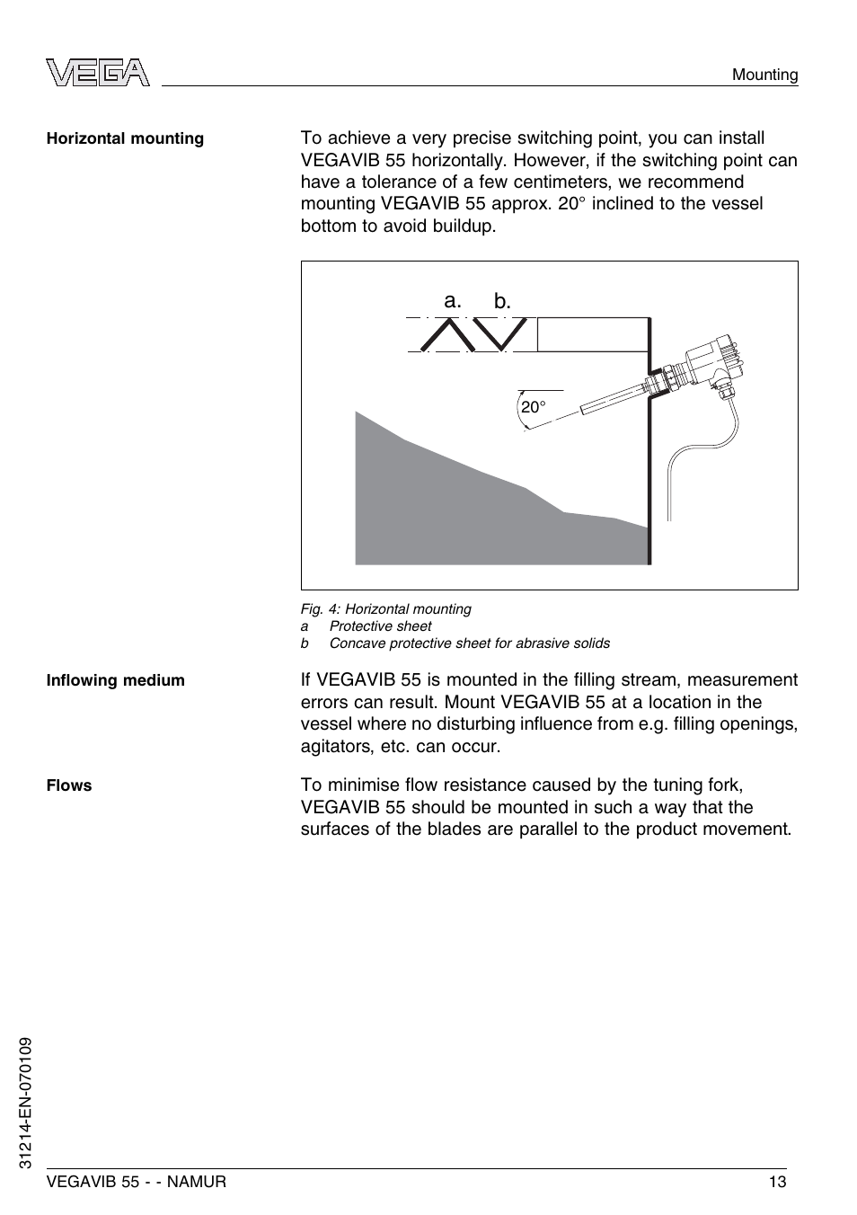 A. b | VEGA VEGAVIB 55 - NAMUR User Manual | Page 13 / 32