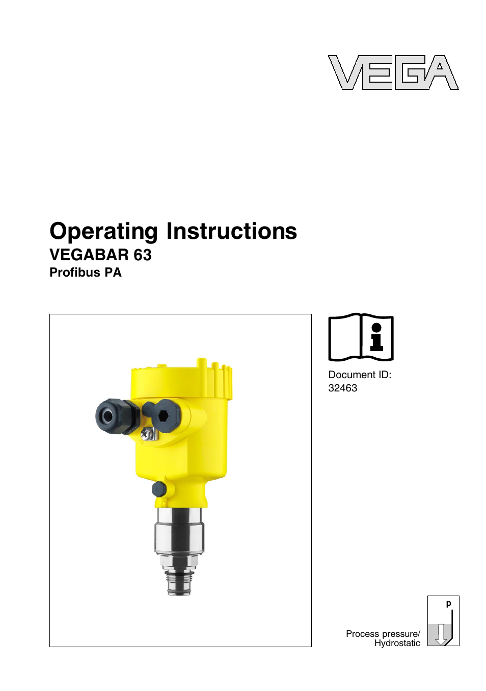 VEGA VEGABAR 63 Proﬁbus PA User Manual | 76 pages