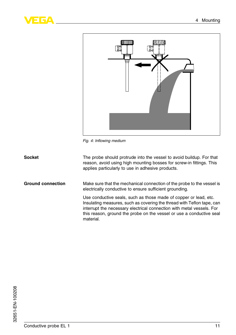 VEGA EL 1 Conductive probe User Manual | Page 11 / 24