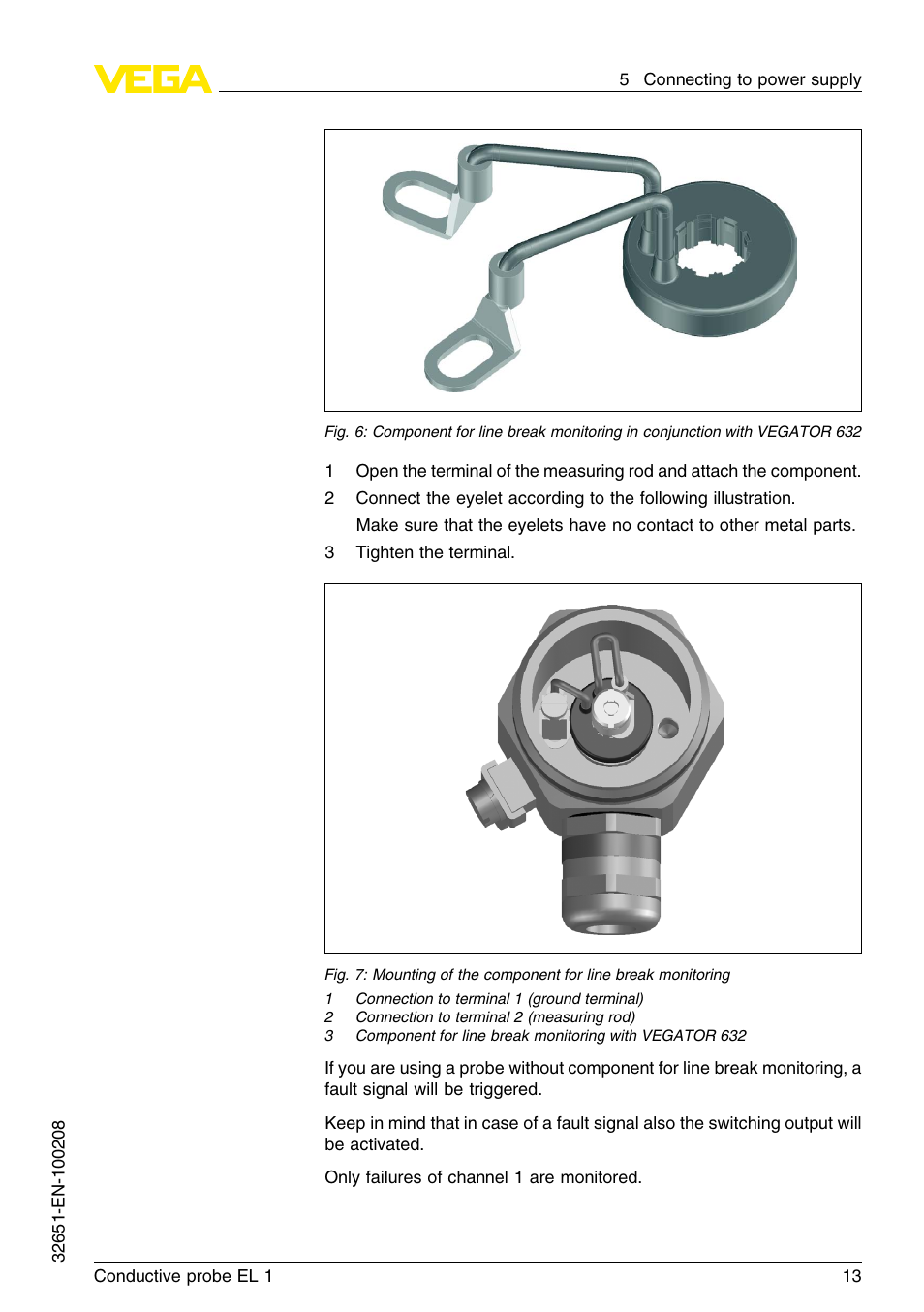 VEGA EL 1 Conductive probe User Manual | Page 13 / 24