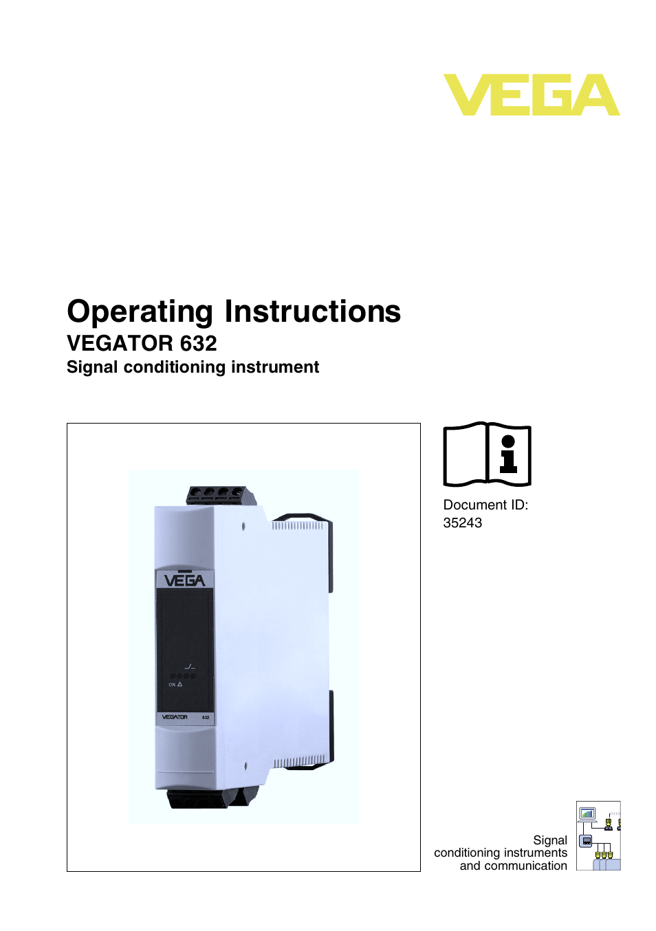 VEGA VEGATOR 632 User Manual | 60 pages