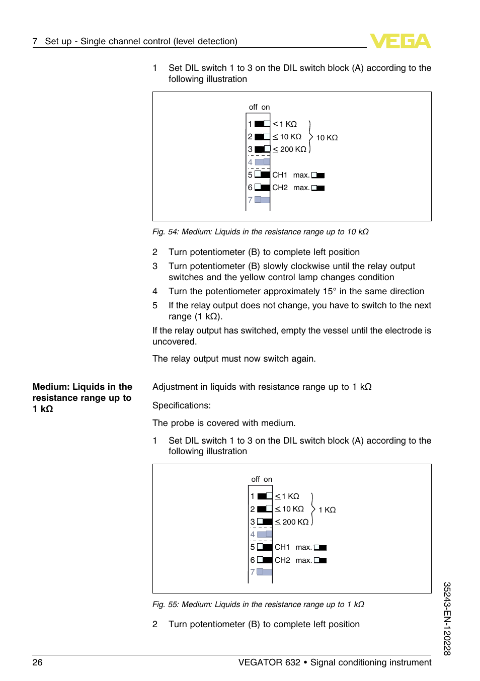 VEGA VEGATOR 632 User Manual | Page 26 / 60