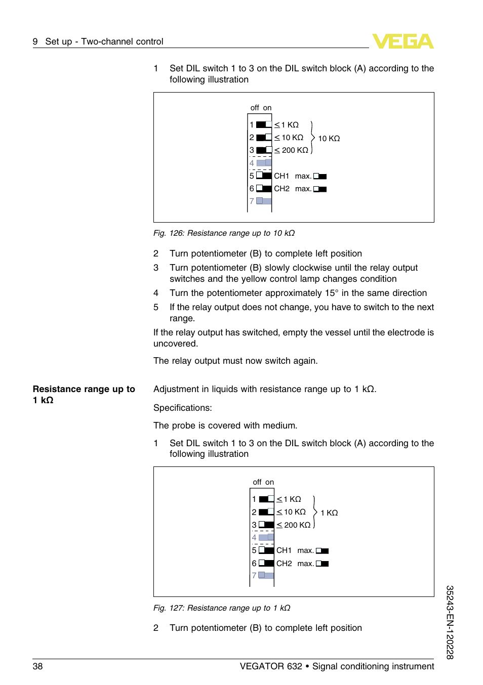 VEGA VEGATOR 632 User Manual | Page 38 / 60