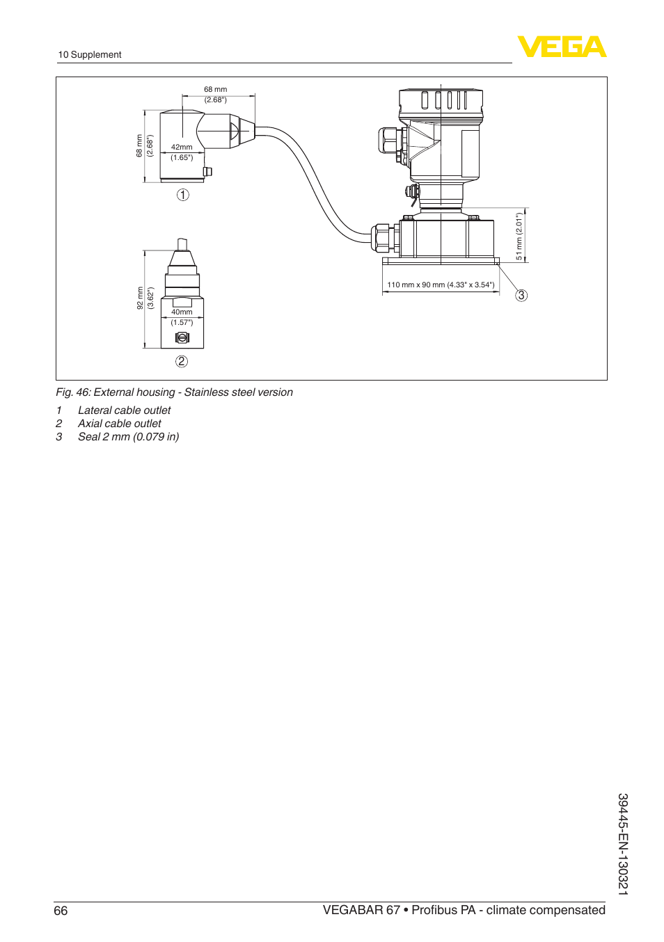 VEGA VEGABAR 67 Profibus PA - climate compensated User Manual | Page 66 / 72
