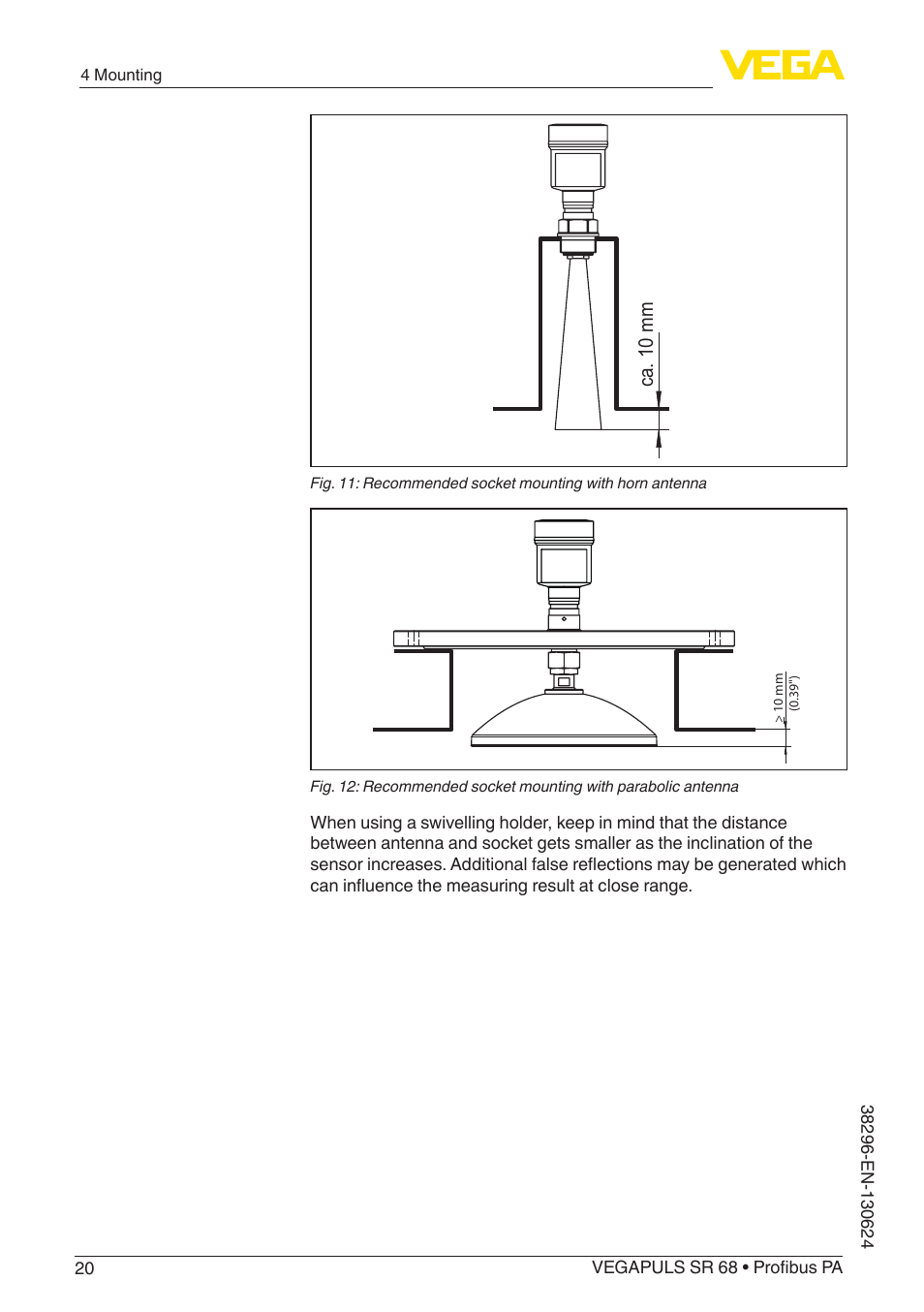 VEGA VEGAPULS SR 68 Profibus PA User Manual | Page 20 / 88