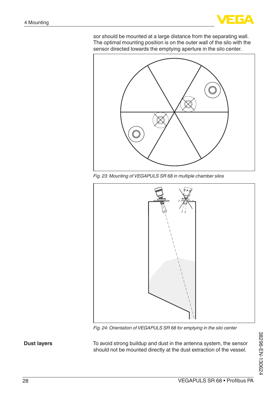 VEGA VEGAPULS SR 68 Profibus PA User Manual | Page 28 / 88