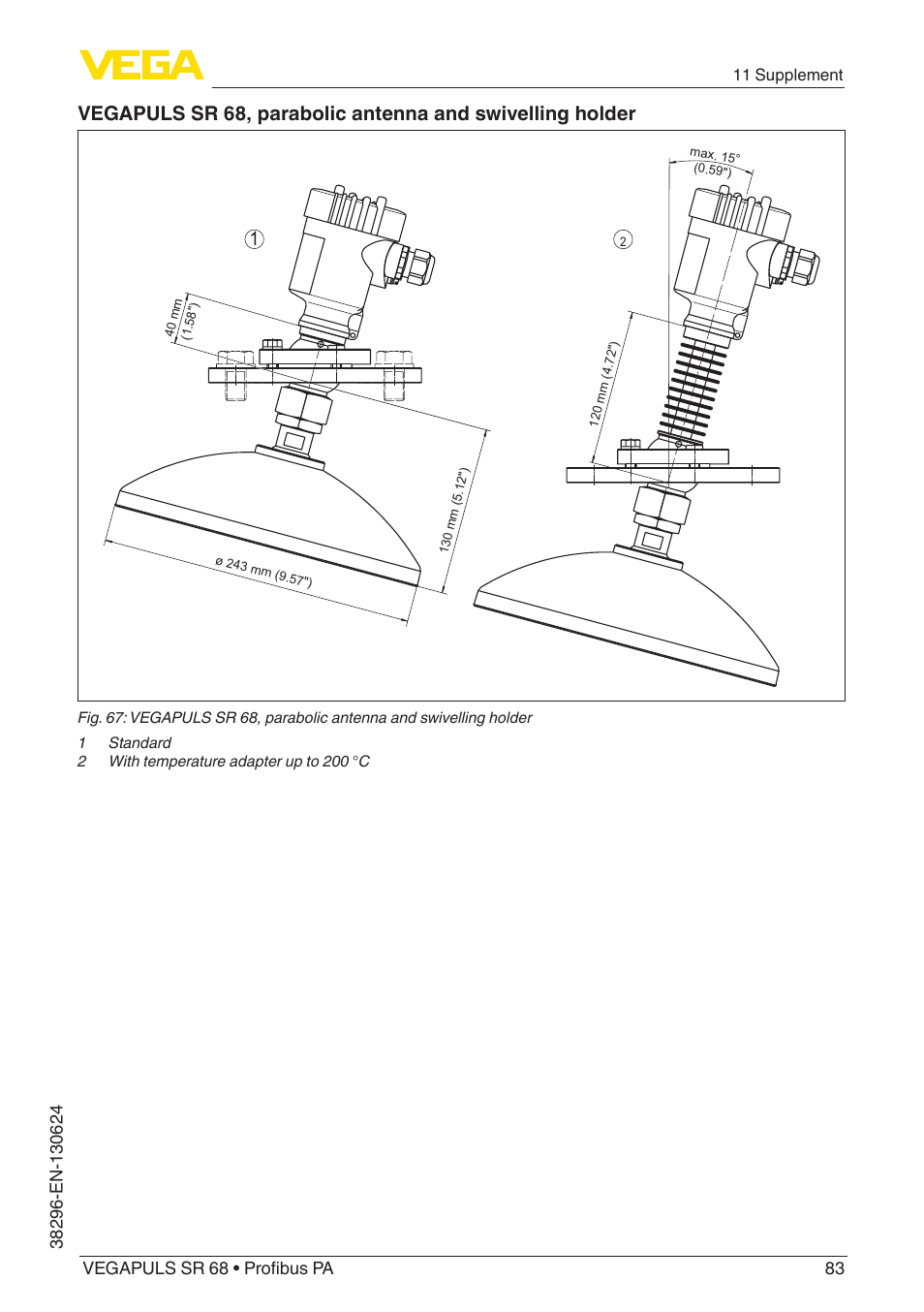 VEGA VEGAPULS SR 68 Profibus PA User Manual | Page 83 / 88