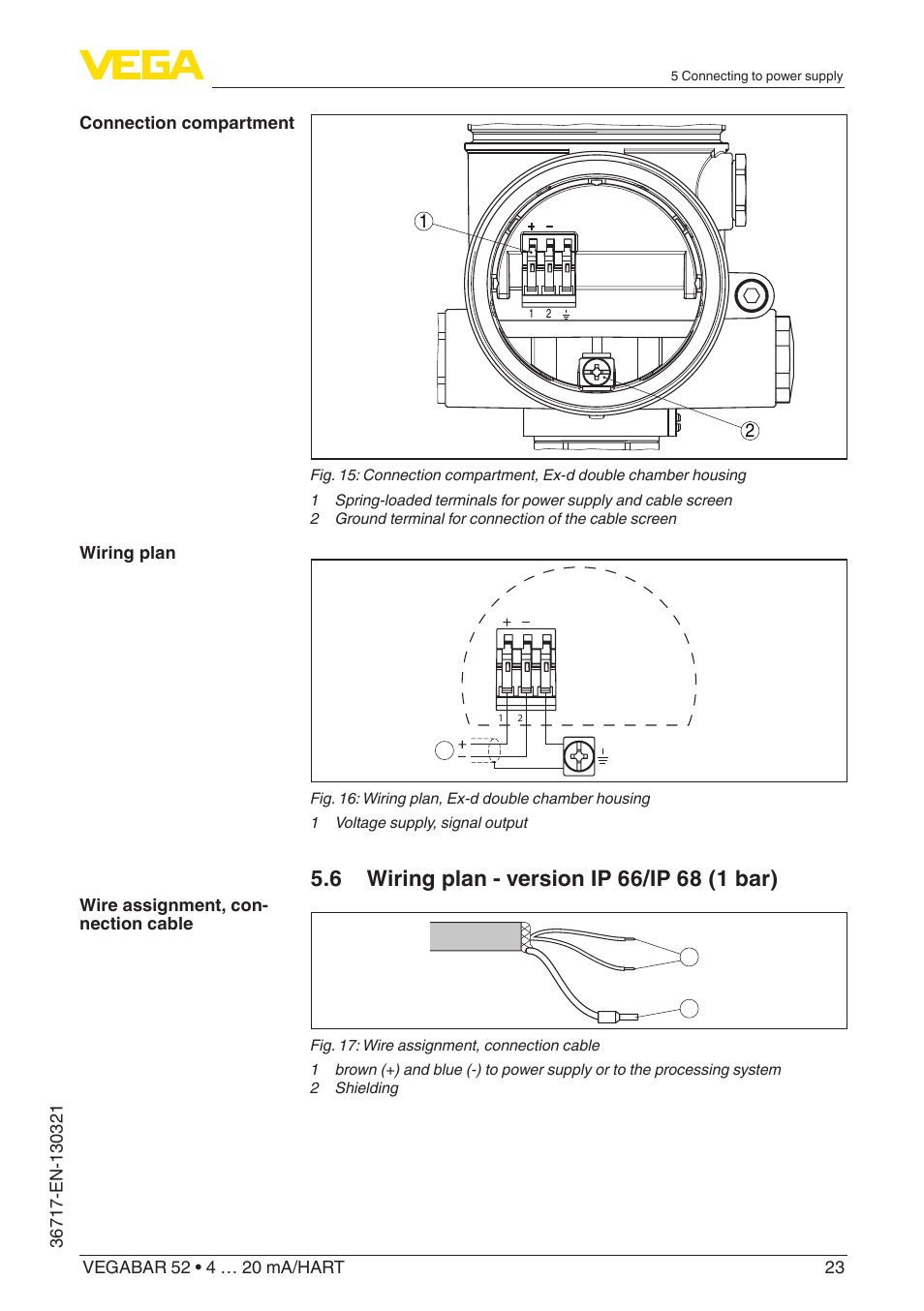VEGA VEGABAR 52 4 … 20 mA_HART User Manual | Page 23 / 76
