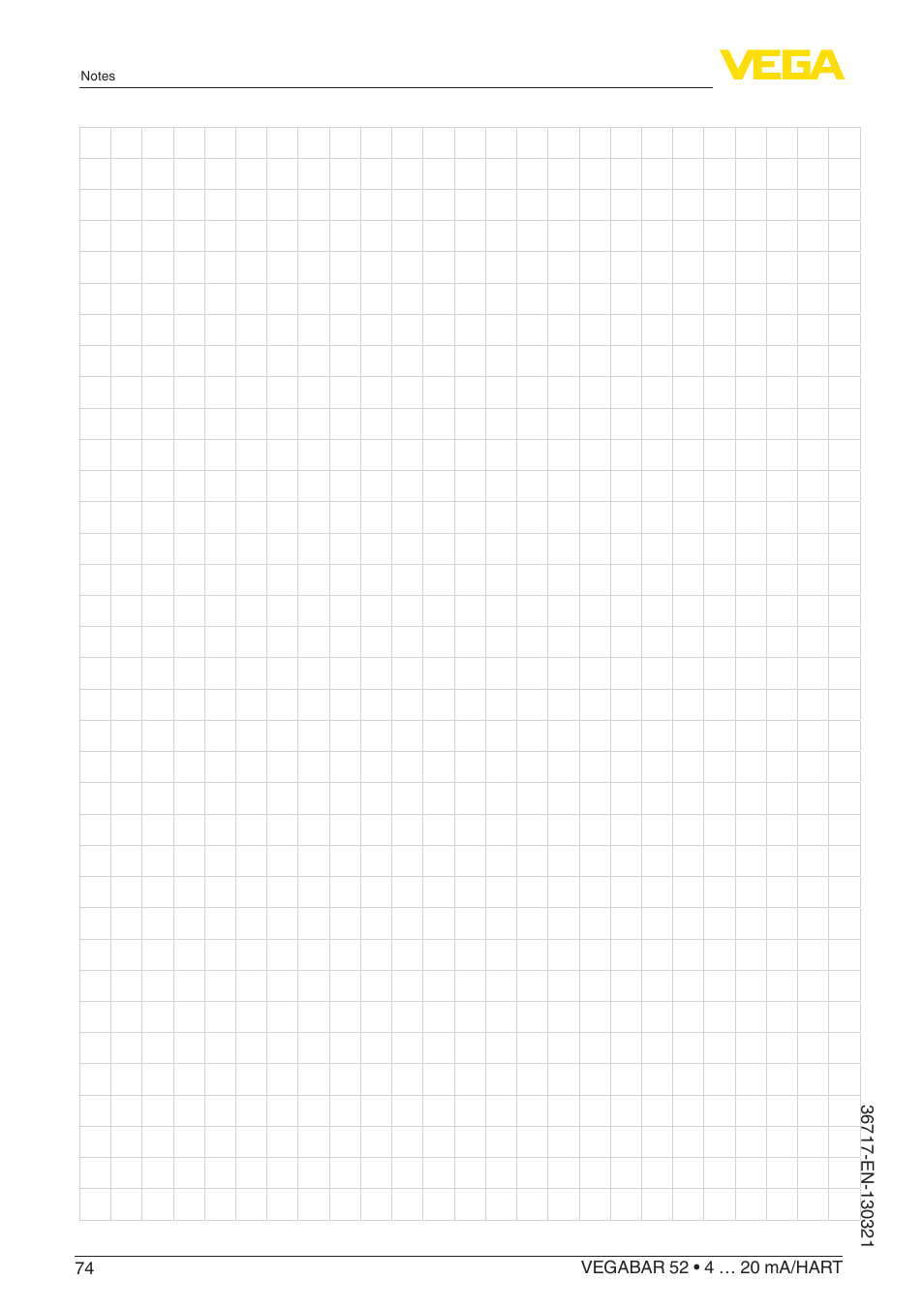 VEGA VEGABAR 52 4 … 20 mA_HART User Manual | Page 74 / 76