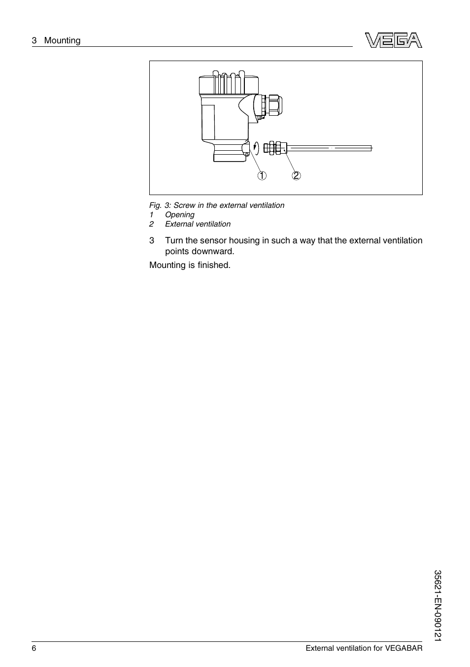 VEGA VEGABAR External ventilation User Manual | Page 6 / 12