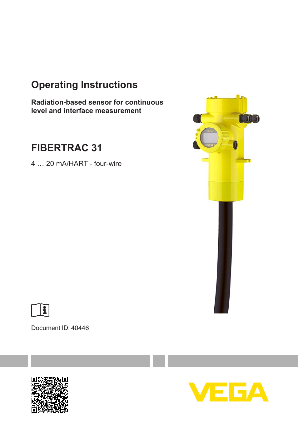 VEGA FIBERTRAC 31 4 … 20 mA_HART - four-wire User Manual | 80 pages