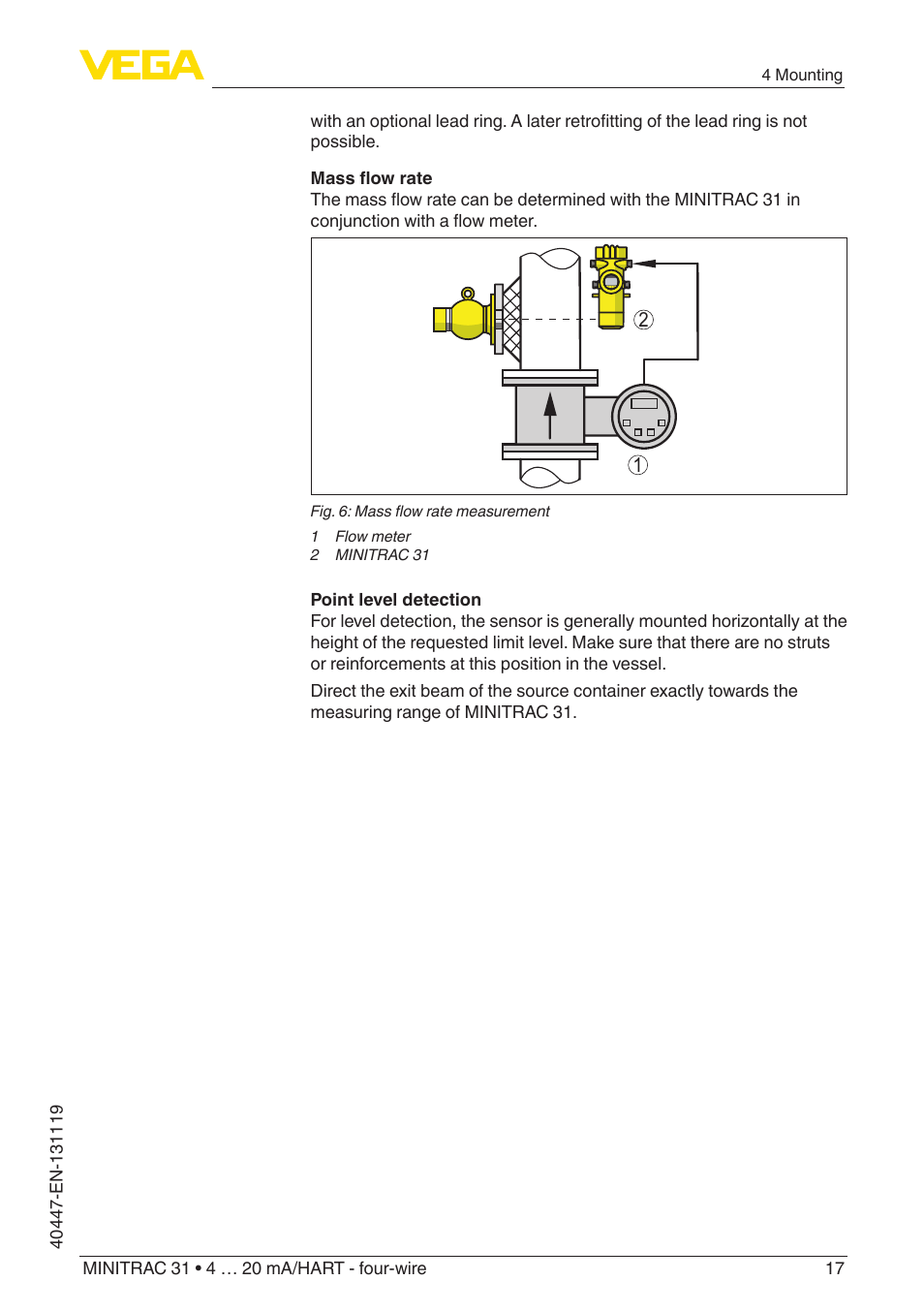 VEGA MINITRAC 31 4 … 20 mA_HART - four-wire User Manual | Page 17 / 88