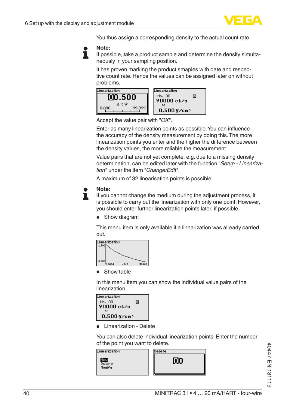 VEGA MINITRAC 31 4 … 20 mA_HART - four-wire User Manual | Page 40 / 88