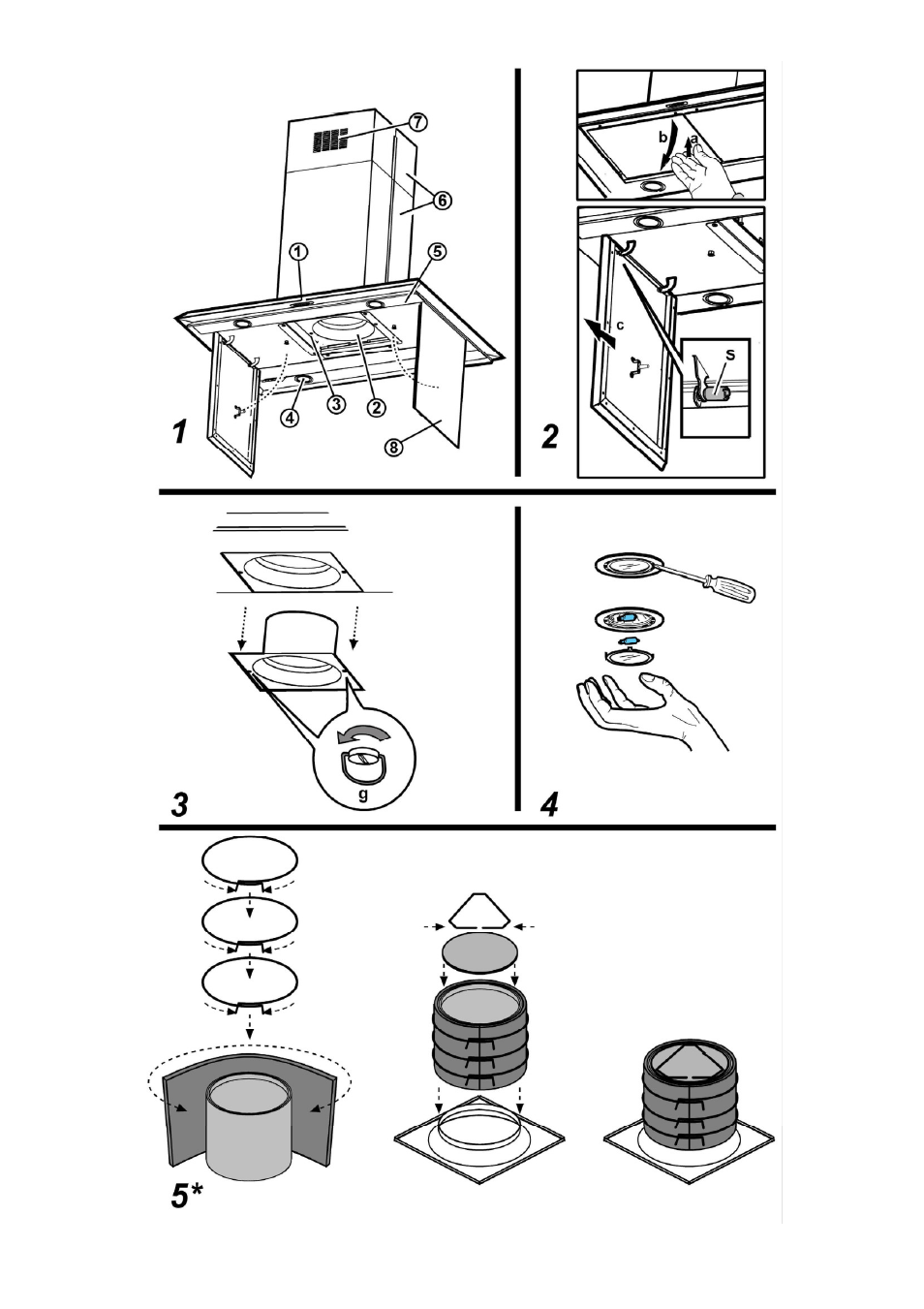 ELICA OXYGENE User Manual | Page 4 / 68