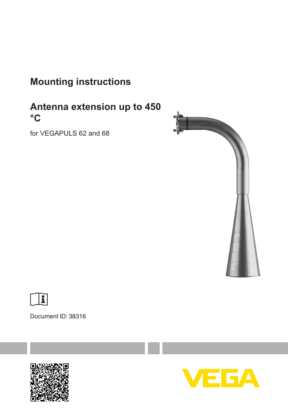 VEGA VEGAPULS 68 Antenna extension up to 450 °C User Manual | 16 pages