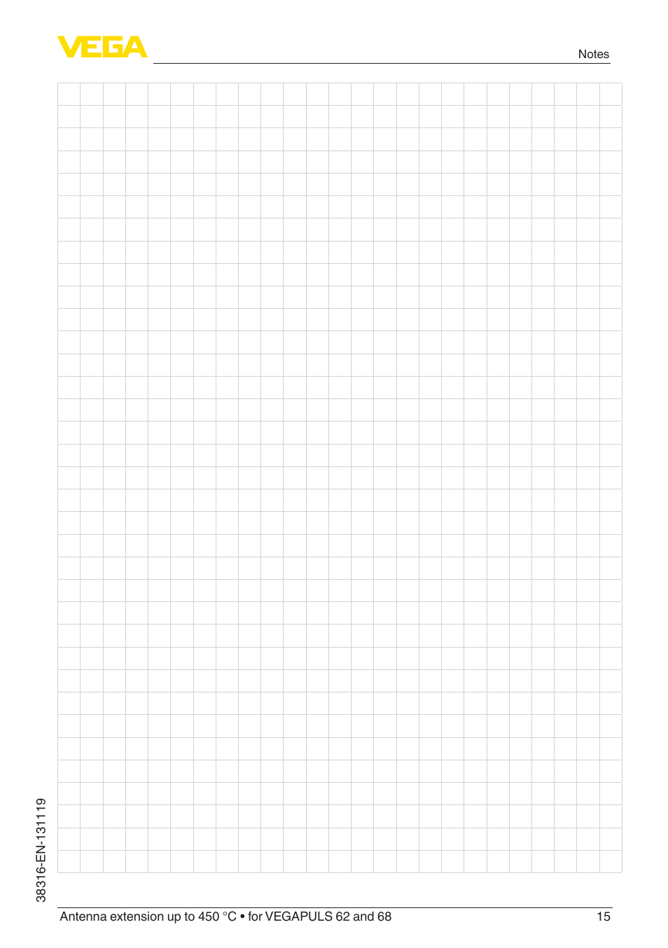 VEGA VEGAPULS 68 Antenna extension up to 450 °C User Manual | Page 15 / 16