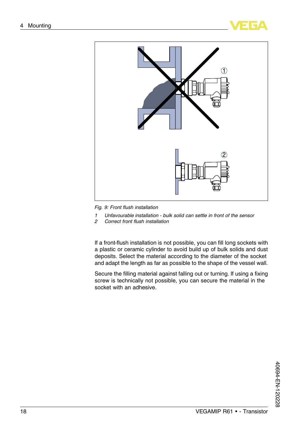 VEGA VEGAMIP R61 Receiving unit - Transistor User Manual | Page 18 / 48