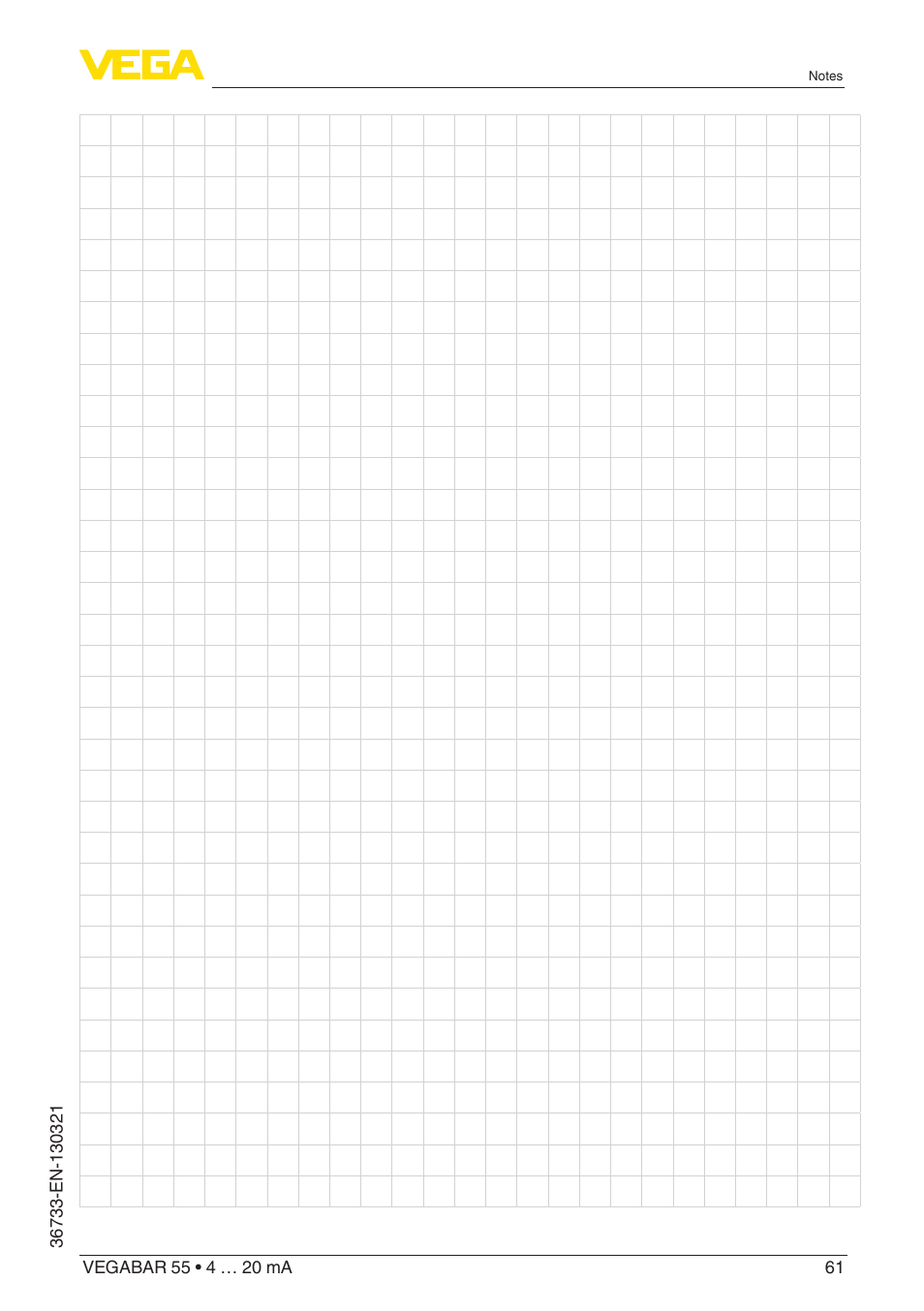 VEGA VEGABAR 55 4 … 20 mA User Manual | Page 61 / 64