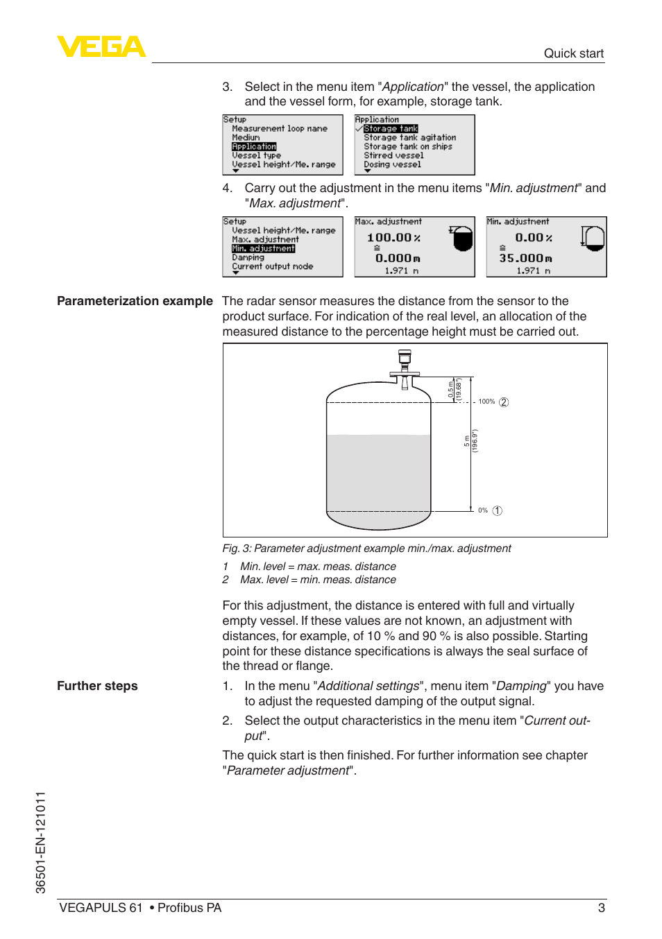 VEGA VEGAPULS 61 (≥ 2.0.0 - ≥ 4.0.0) Profibus PA User Manual | Page 3 / 88