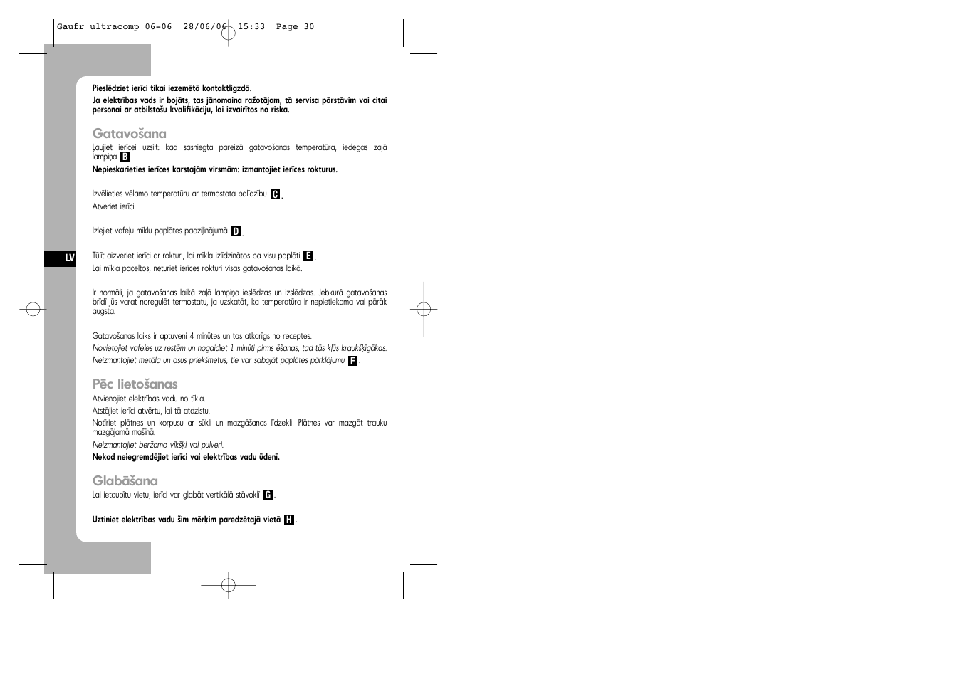 Tefal WD 300034 ULTRACOMPACT User Manual | Page 30 / 71