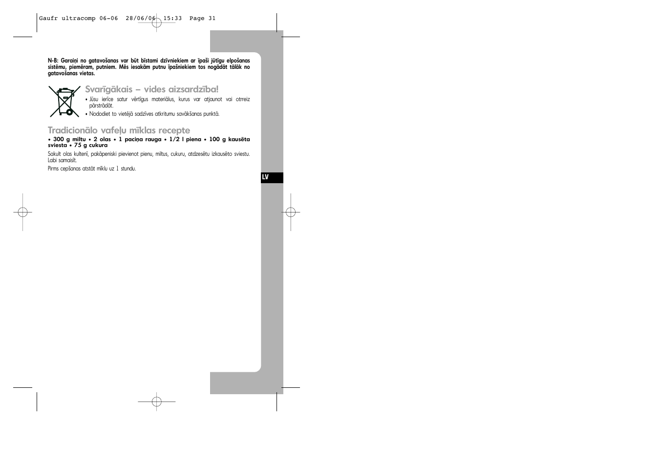 Tefal WD 300034 ULTRACOMPACT User Manual | Page 31 / 71