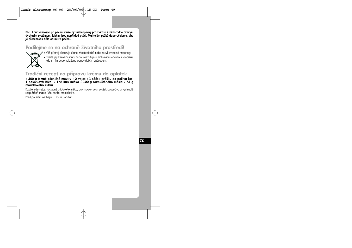 Tefal WD 300034 ULTRACOMPACT User Manual | Page 49 / 71