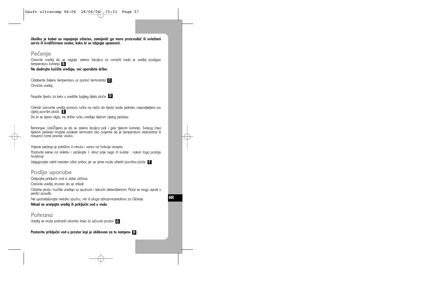 Tefal WD 300034 ULTRACOMPACT User Manual | Page 57 / 71