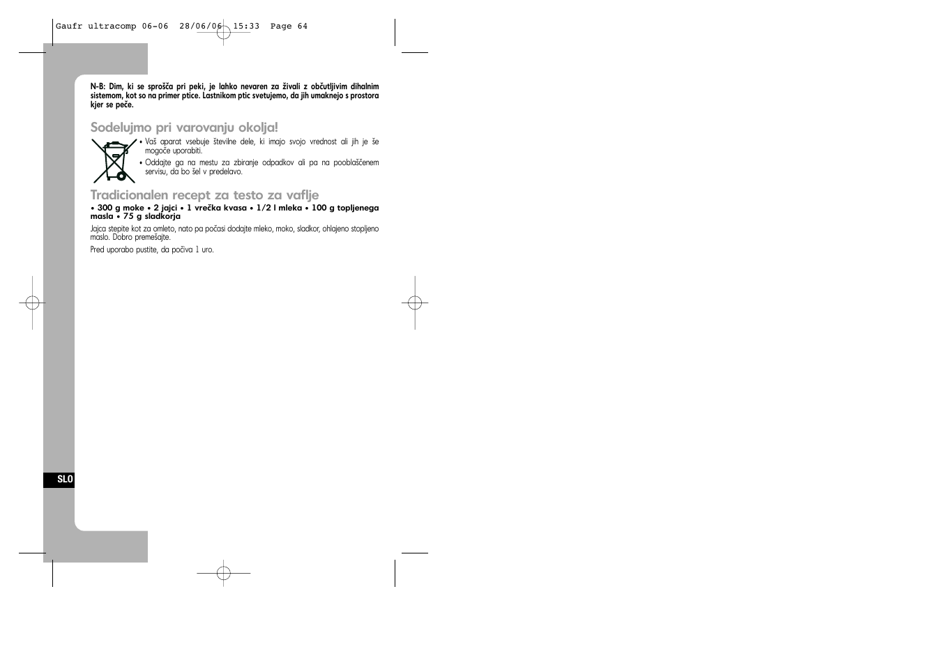 Tefal WD 300034 ULTRACOMPACT User Manual | Page 64 / 71