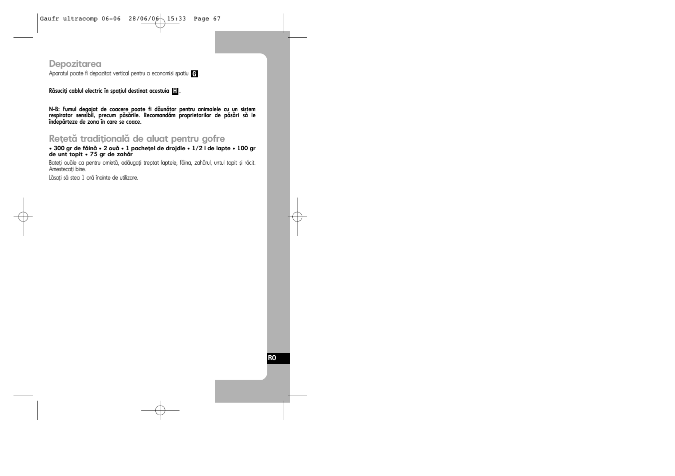 Tefal WD 300034 ULTRACOMPACT User Manual | Page 67 / 71