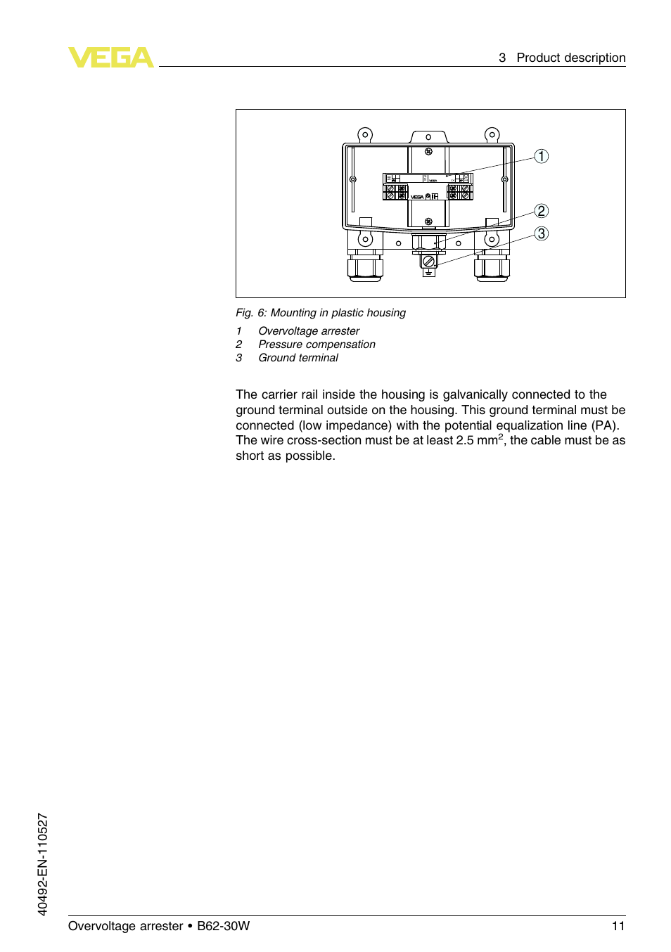 VEGA B62-30W User Manual | Page 11 / 20