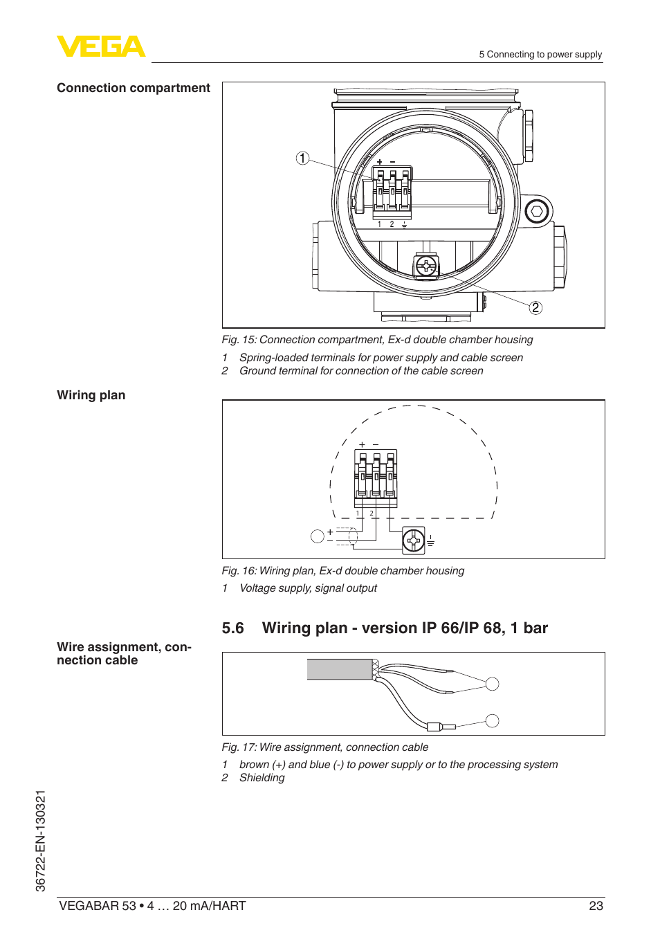 VEGA VEGABAR 53 4 … 20 mA_HART User Manual | Page 23 / 68