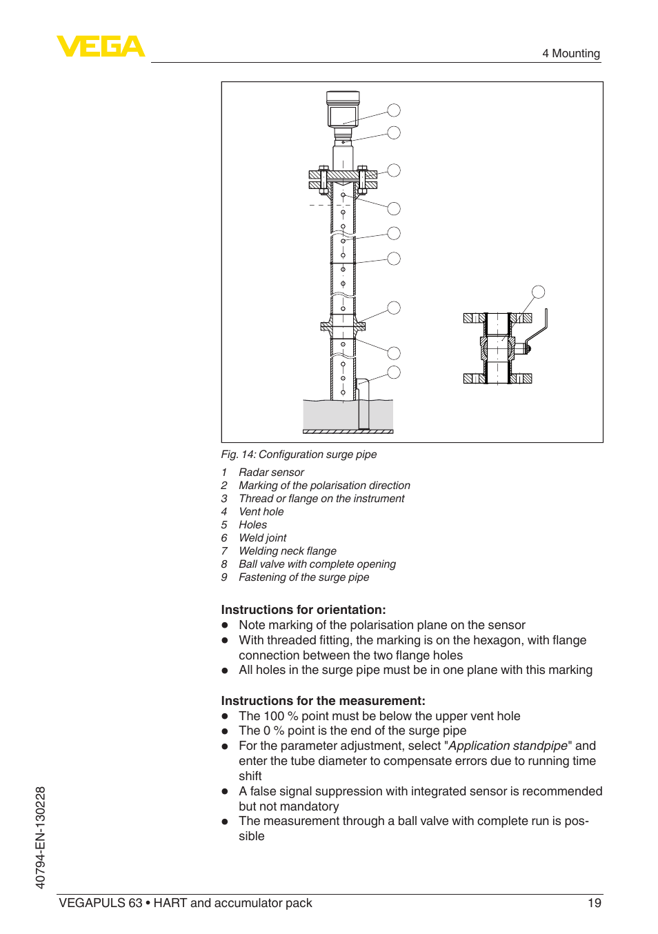 VEGA VEGAPULS 63 (≥ 2.0.0 - ≥ 4.0.0) HART and accumulator pack User Manual | Page 19 / 72