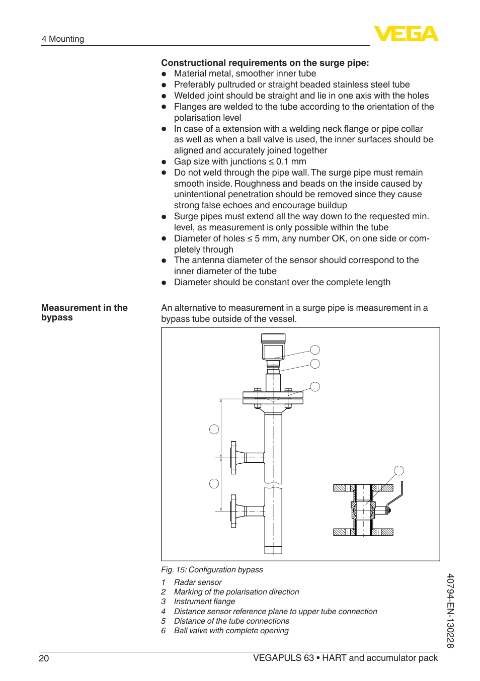 VEGA VEGAPULS 63 (≥ 2.0.0 - ≥ 4.0.0) HART and accumulator pack User Manual | Page 20 / 72