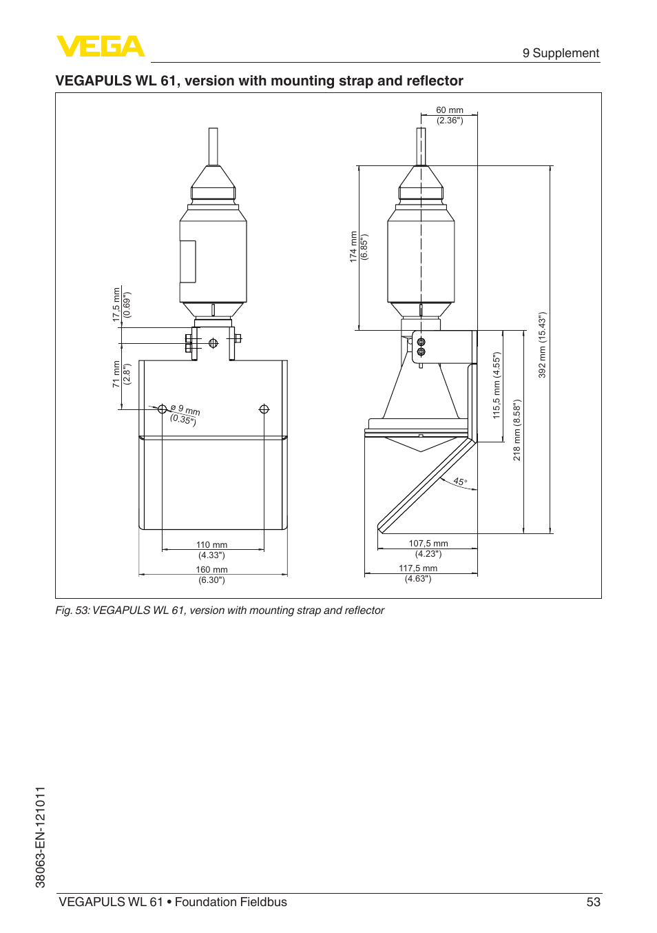 VEGA VEGAPULS WL 61 Foundation Fieldbus User Manual | Page 53 / 60