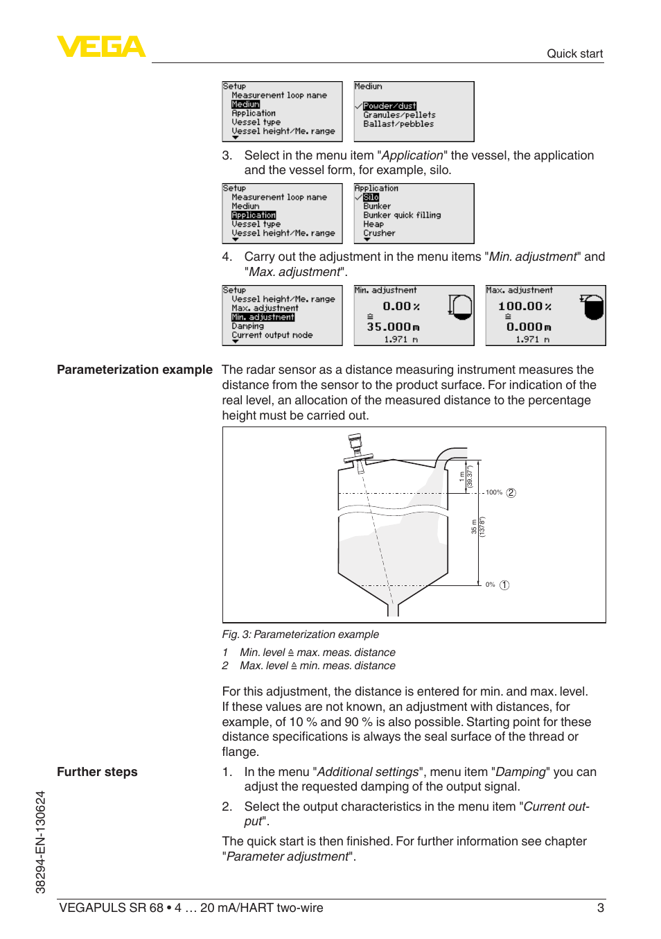 VEGA VEGAPULS SR 68 4 … 20 mA_HART two-wire User Manual | Page 3 / 88