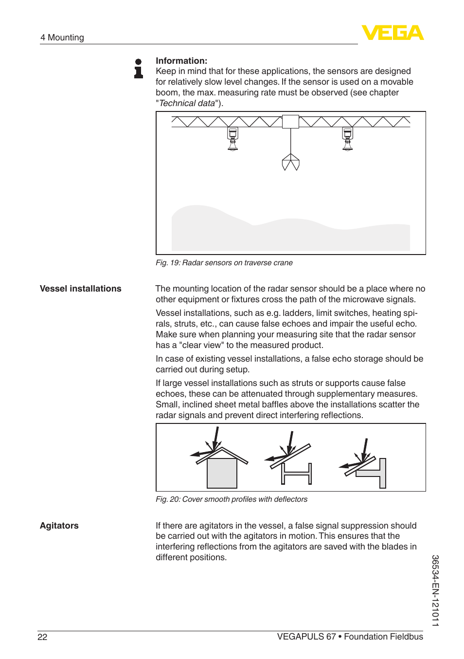 VEGA VEGAPULS 67 (≥ 2.0.0 - ≥ 4.0.0) Foundation Fieldbus User Manual | Page 22 / 84