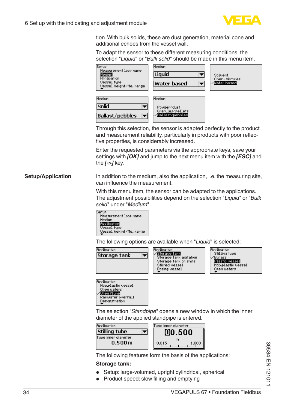 VEGA VEGAPULS 67 (≥ 2.0.0 - ≥ 4.0.0) Foundation Fieldbus User Manual | Page 34 / 84