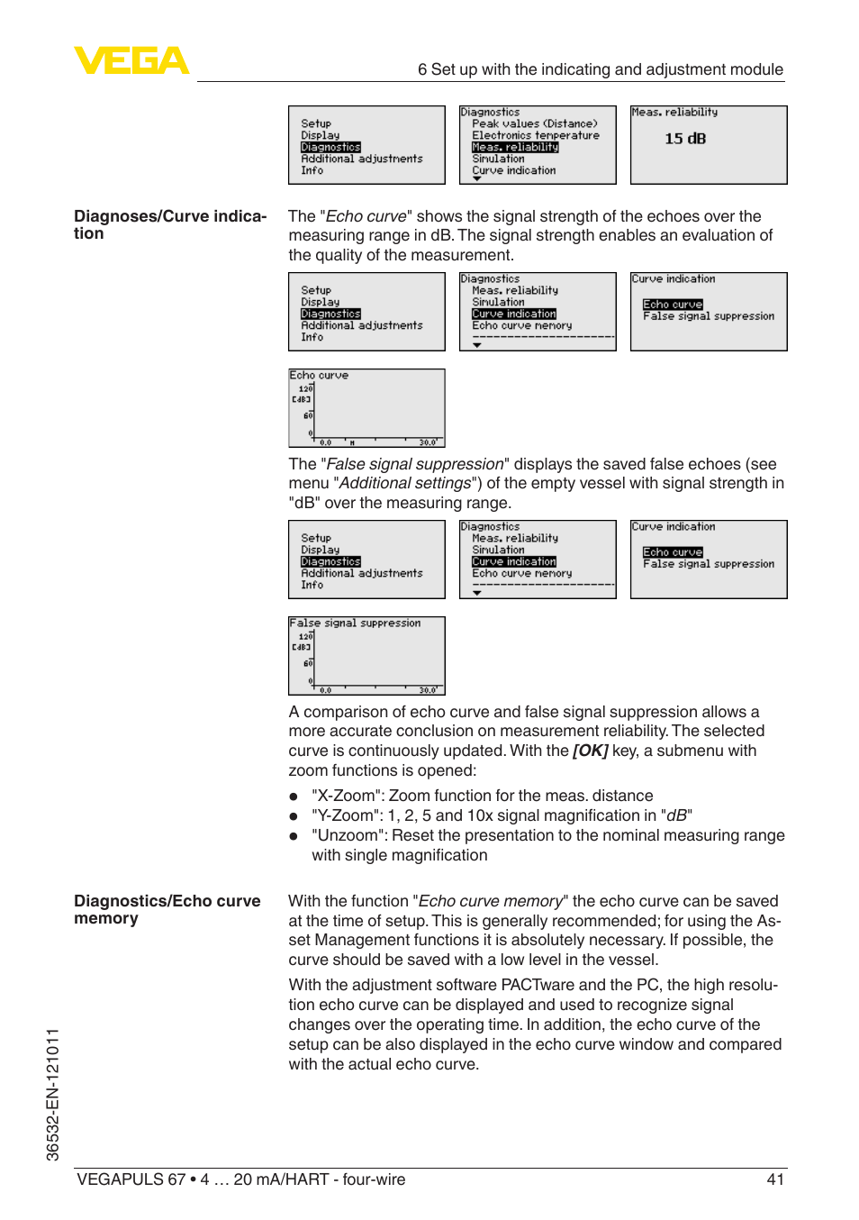VEGA VEGAPULS 67 (≥ 2.0.0 - ≥ 4.0.0) 4 … 20 mA_HART - four-wire User Manual | Page 41 / 72
