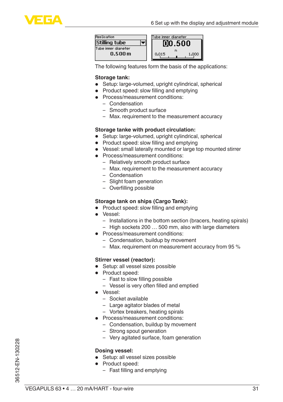 VEGA VEGAPULS 63 (≥ 2.0.0 - ≥ 4.0.0) 4 … 20 mA_HART - four-wire User Manual | Page 31 / 76