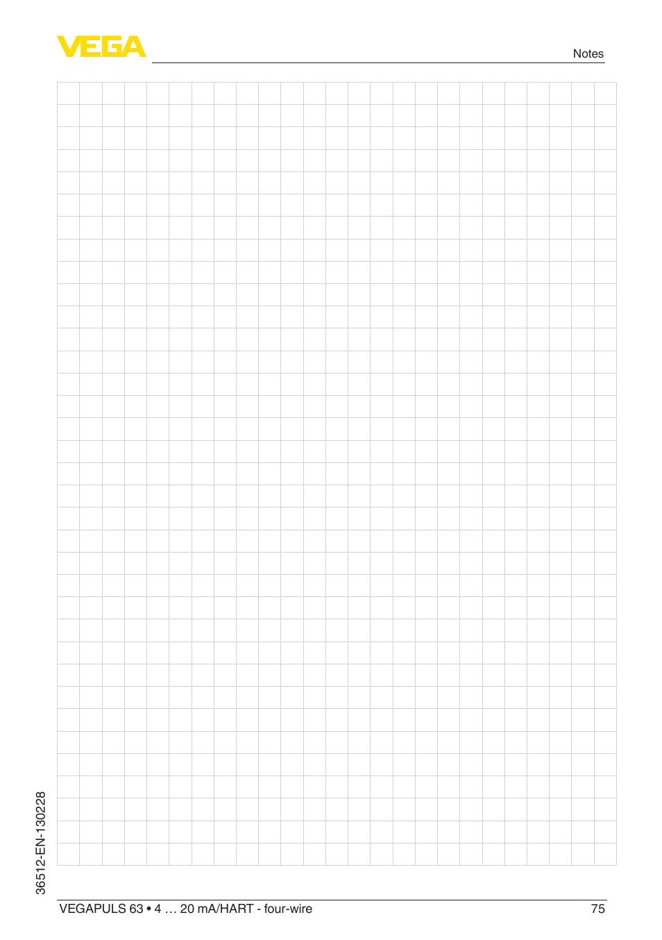 VEGA VEGAPULS 63 (≥ 2.0.0 - ≥ 4.0.0) 4 … 20 mA_HART - four-wire User Manual | Page 75 / 76