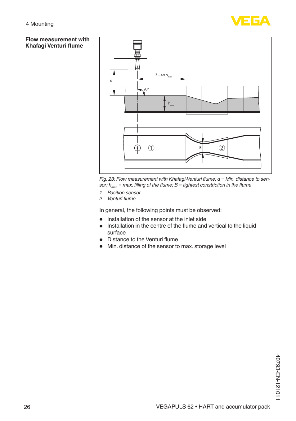 VEGA VEGAPULS 62 (≥ 2.0.0 - ≥ 4.0.0) HART and accumulator pack User Manual | Page 26 / 76