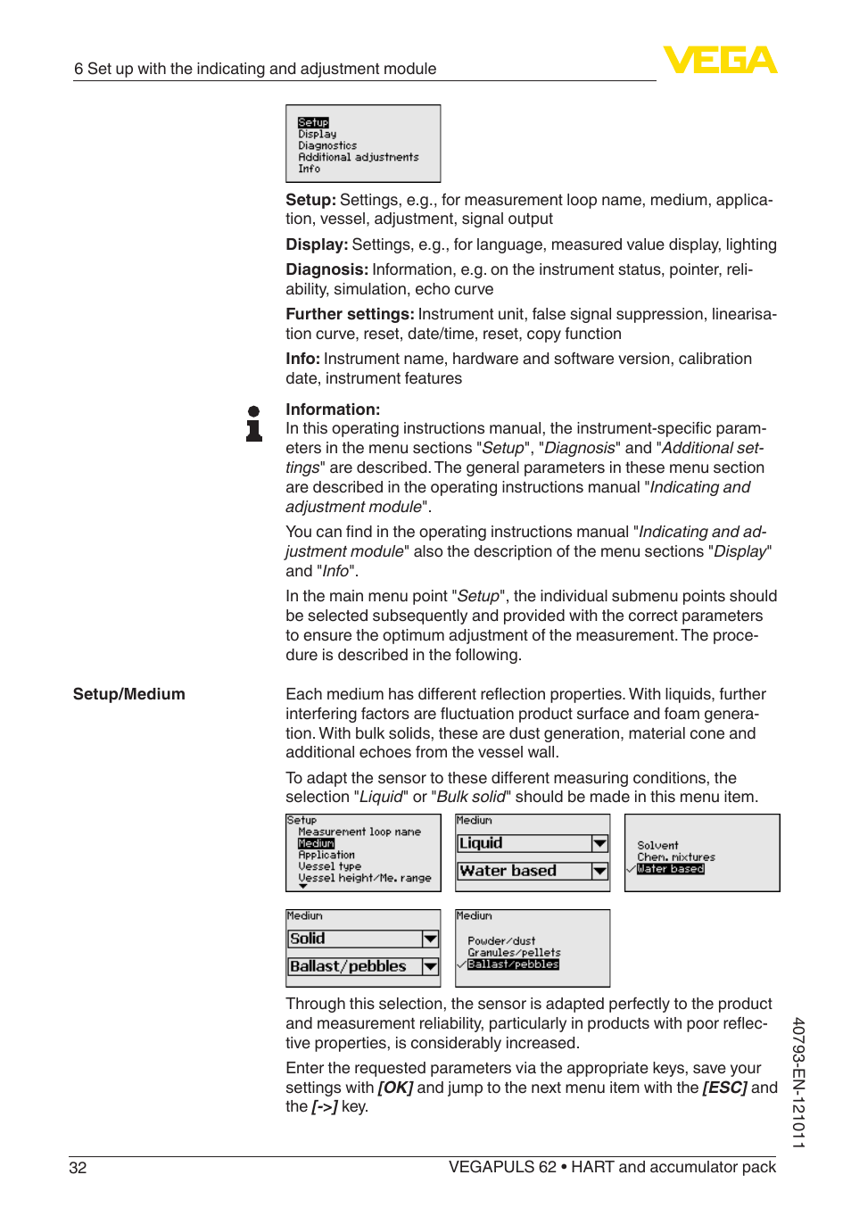 VEGA VEGAPULS 62 (≥ 2.0.0 - ≥ 4.0.0) HART and accumulator pack User Manual | Page 32 / 76