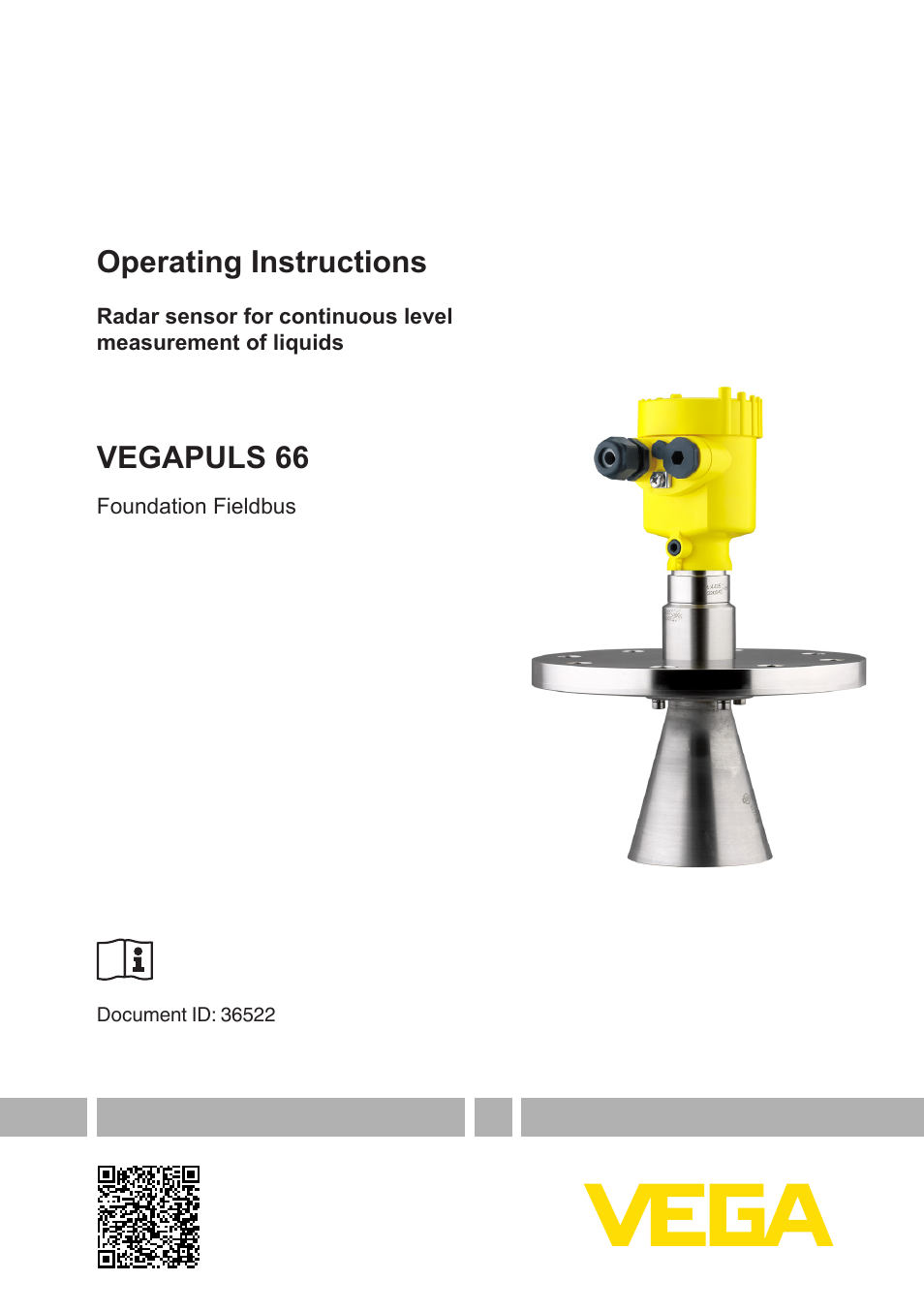 VEGA VEGAPULS 66 (≥ 2.0.0 - ≥ 4.0.0) Foundation Fieldbus User Manual | 84 pages