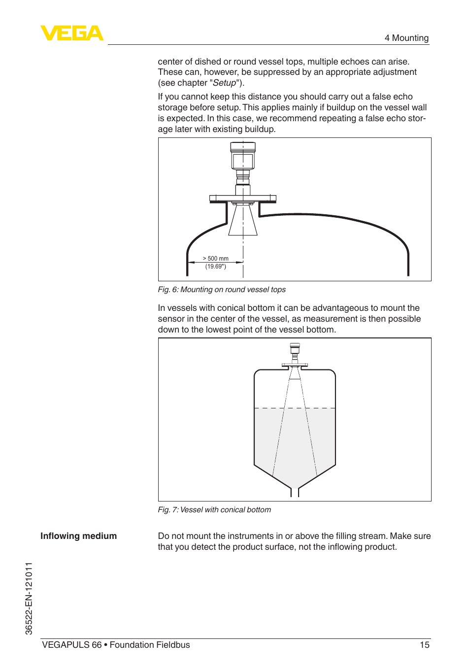 VEGA VEGAPULS 66 (≥ 2.0.0 - ≥ 4.0.0) Foundation Fieldbus User Manual | Page 15 / 84