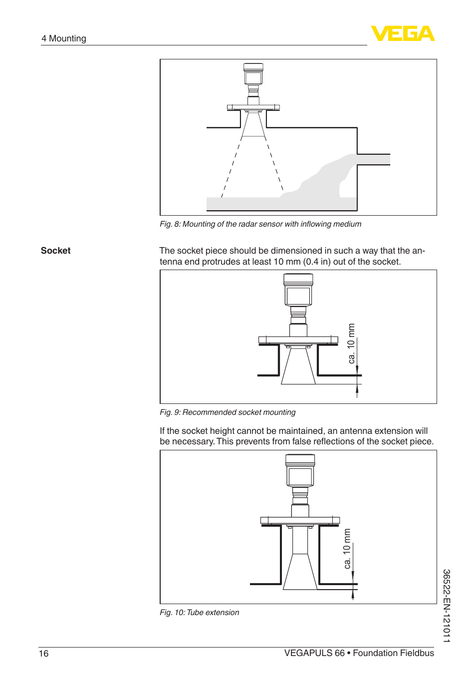 VEGA VEGAPULS 66 (≥ 2.0.0 - ≥ 4.0.0) Foundation Fieldbus User Manual | Page 16 / 84