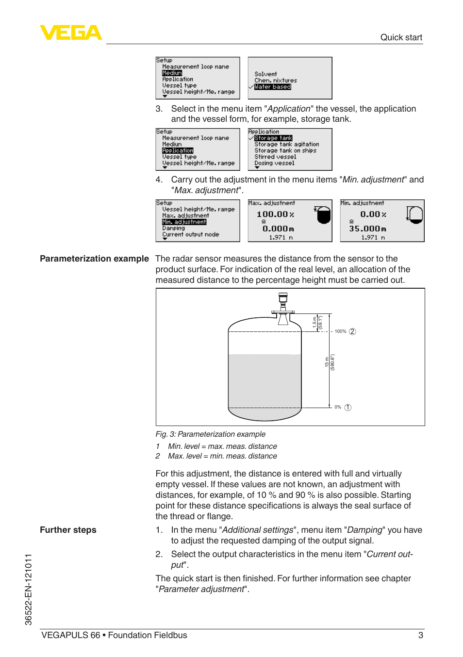 VEGA VEGAPULS 66 (≥ 2.0.0 - ≥ 4.0.0) Foundation Fieldbus User Manual | Page 3 / 84