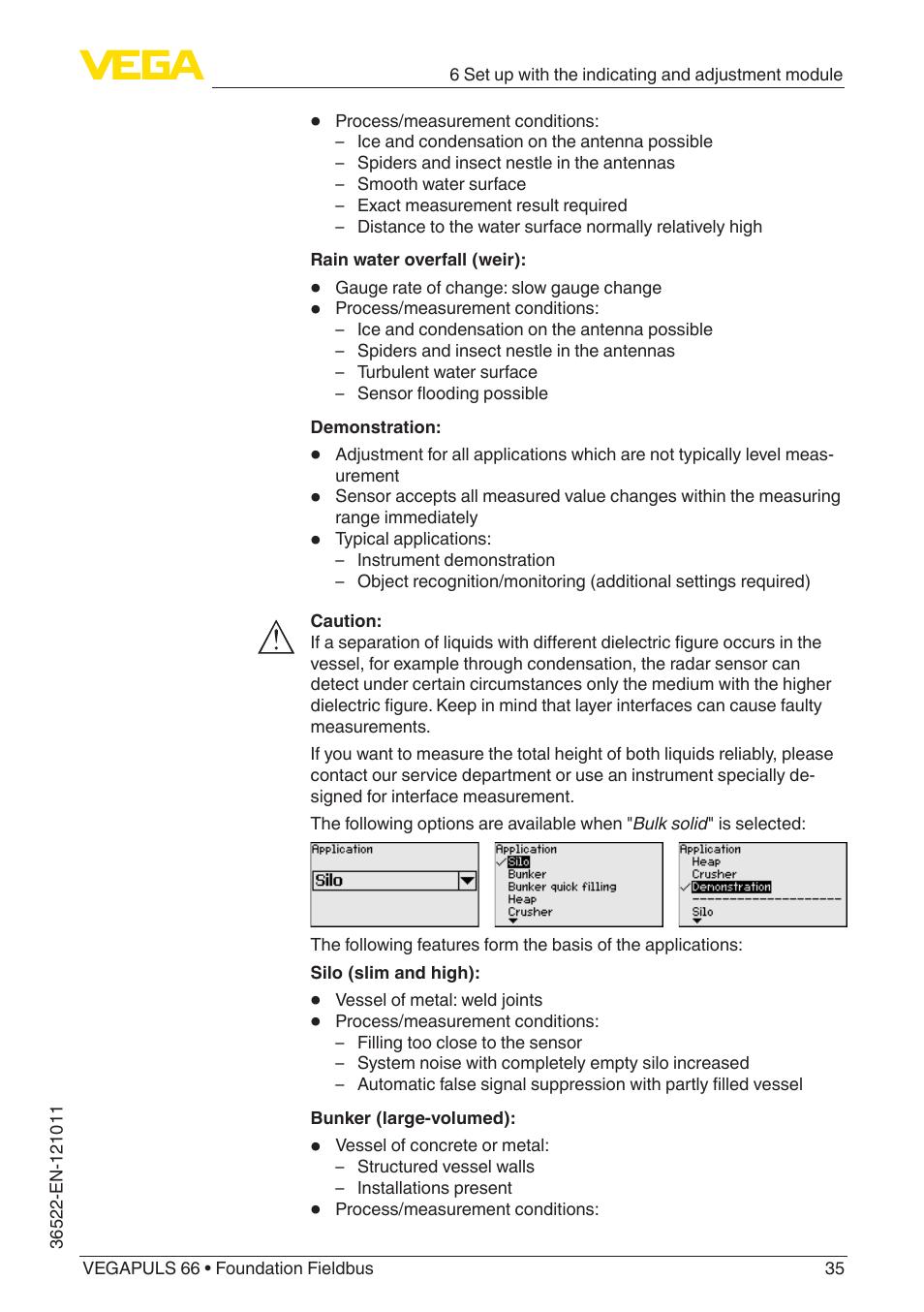VEGA VEGAPULS 66 (≥ 2.0.0 - ≥ 4.0.0) Foundation Fieldbus User Manual | Page 35 / 84