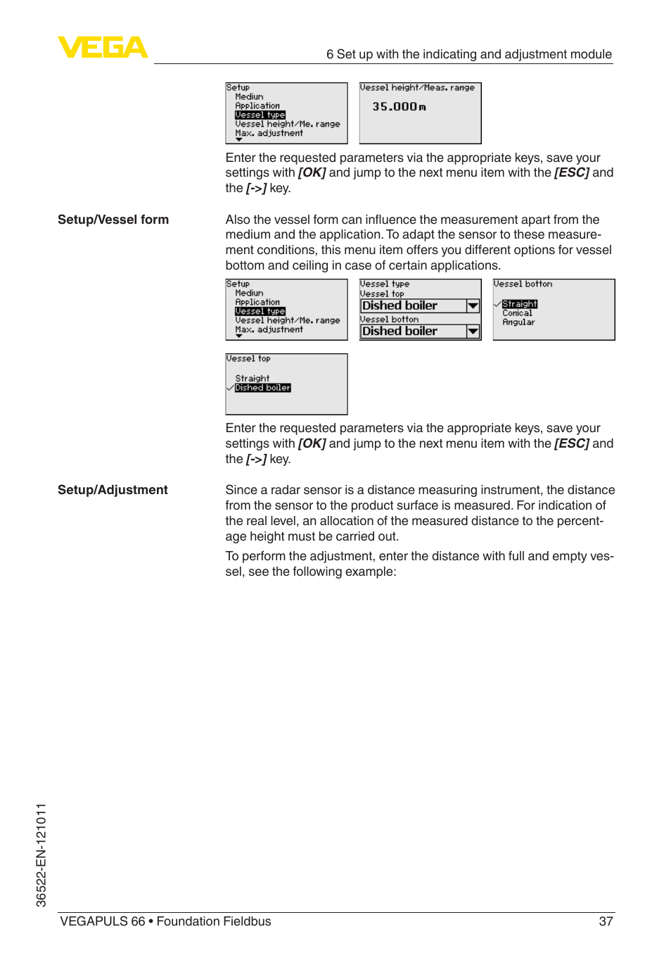 VEGA VEGAPULS 66 (≥ 2.0.0 - ≥ 4.0.0) Foundation Fieldbus User Manual | Page 37 / 84